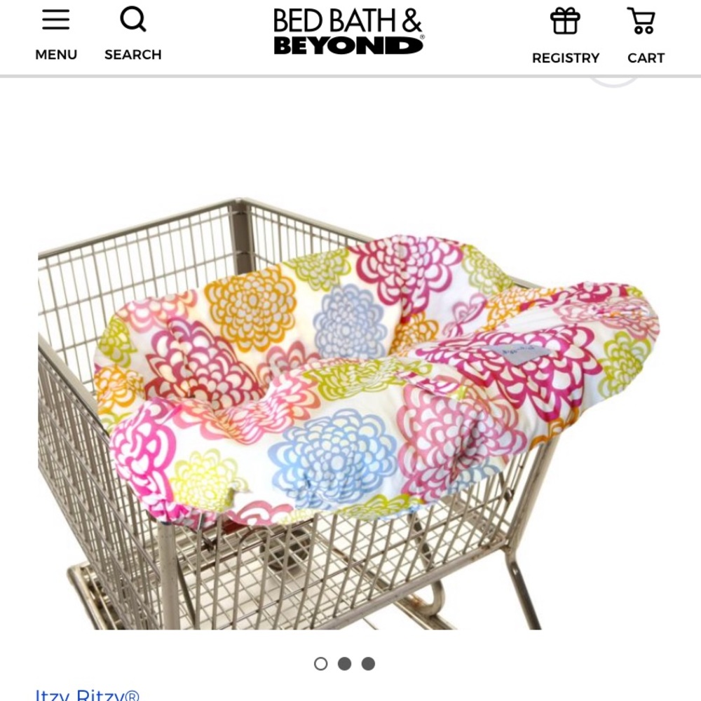 Itsy Ritzy shopping cart cover